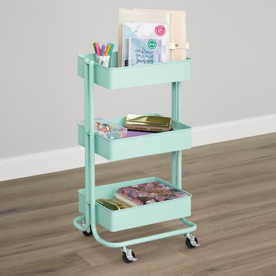 Lexington 3 Tier Rolling Cart By Simply Tidy Michaels lexington-3-tier-rolling-cart-by-simply-tidy-michaels